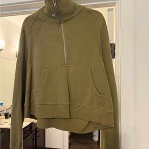 Lululemon Olive Green Half-Zip Pullover